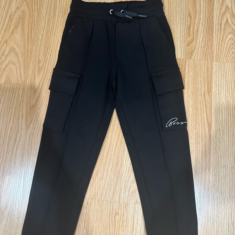 Boss Girls Kids Black Cargo Pants